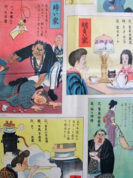 電気教育雙六. [Denki kyōiku sugoroku]. [Electricity Education Board Game].