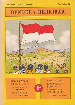 Stock ID #224106 Bendera Berkibar. Kitab Batjaan untuk Sekolah Rakjat. 1A. [The Flag...