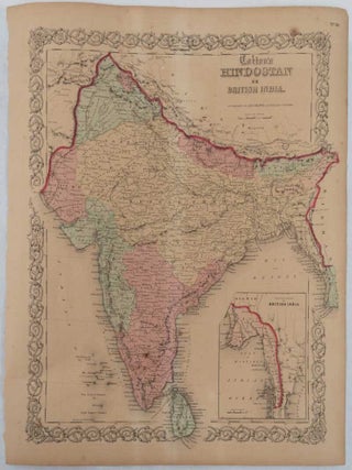 Stock ID #224156 Colton's Hindostan or British India. BRITISH INDIA - ANTIQUE MAP