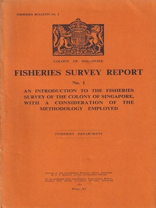 Stock ID #224364 Fisheries Survey Report. No. 1. An Introduction to the Fisheries Survey of the...