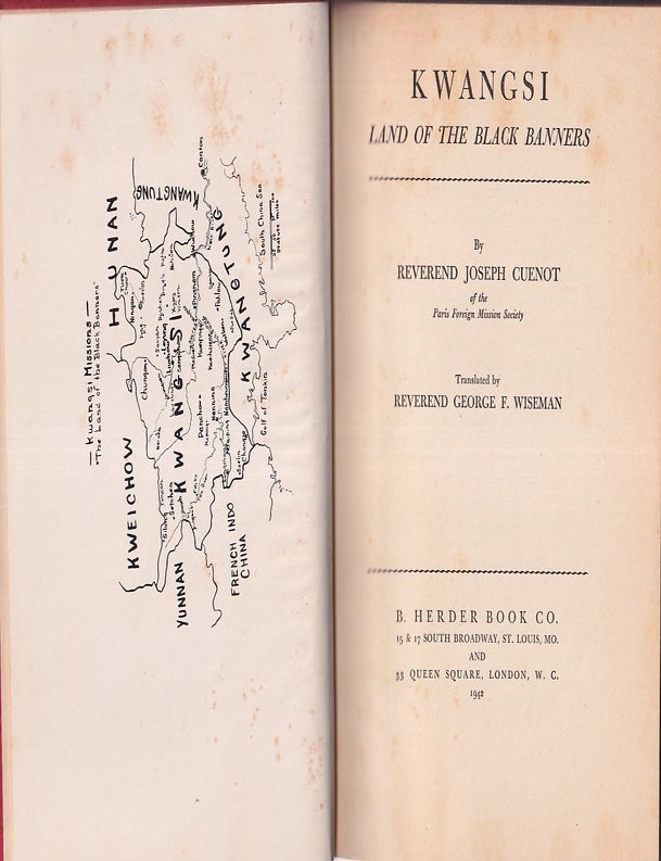 Stock ID #224629 Kwangsi Land of the Black Banners. JOSEPH CUENOT.