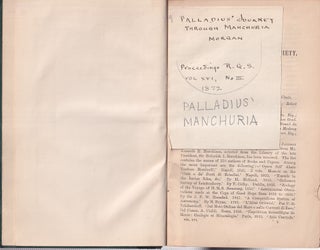 Stock ID #224630 Proceedings of the Royal Geographical Society, Volume XVI, No. III....