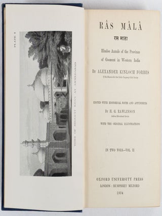 Ras Mala. Hindoo Annals of the Province of Goozerat in Western India.