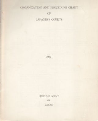Stock ID #30974 Organization and Procedure Chart of Japanese Courts. JAPANESE LAW