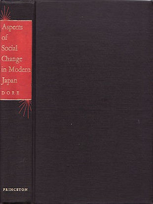 Stock ID #34137 Aspects of Social Change in Modern Japan. R. P DORE
