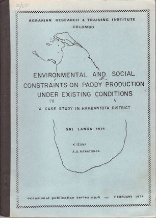 Stock ID #36931 Environmental and Social Constraints on Paddy Production under Existing...