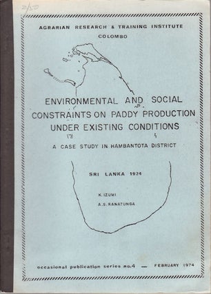 Stock ID #36931 Environmental and Social Constraints on Paddy Production under Existing...