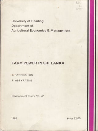 Stock ID #36950 Farm Power in Sri Lanka. J. AND F. ABEYRATNE FARRINGTON