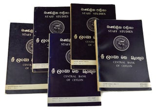 Stock ID #37149 Central Bank of Ceylon. Staff Studies. CENTRAL BANK OF CEYLON