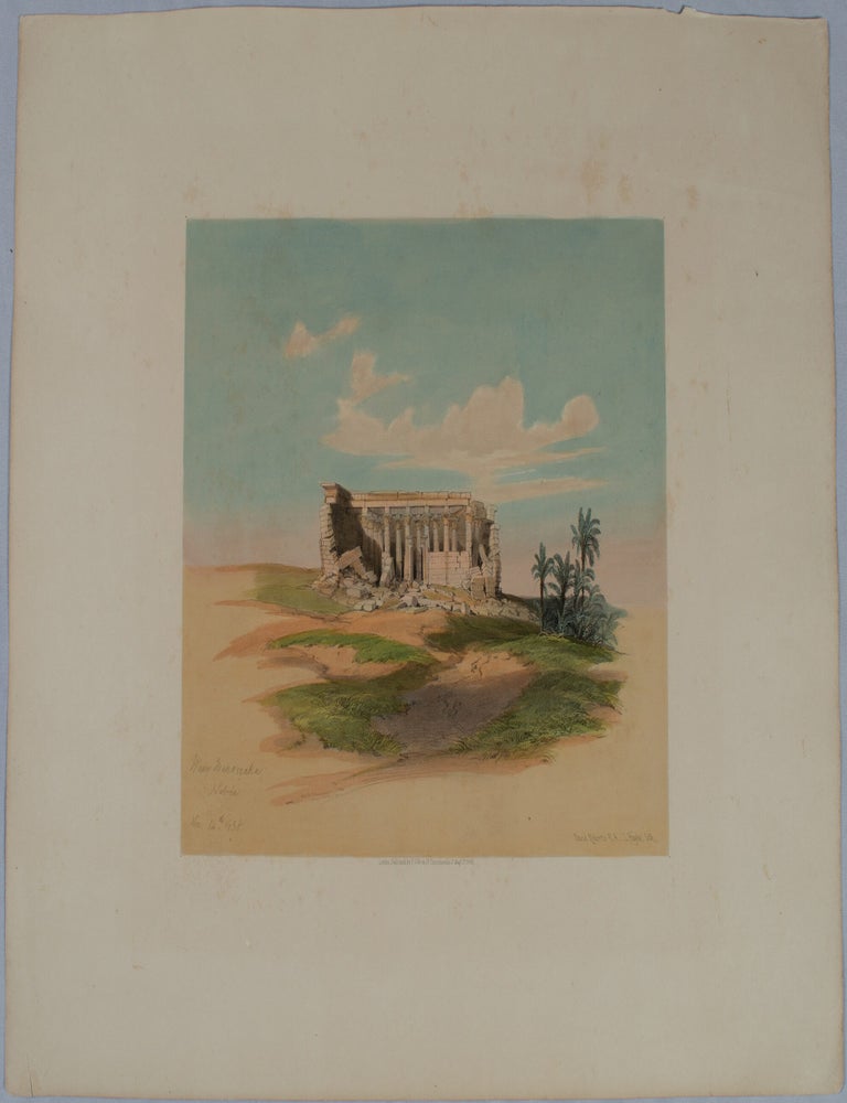 Stock ID #37361 Wady Maharraka Nubia. DAVID. R. A. HAGHE ROBERTS, L., ARTIST, LITHOGRAPHER.