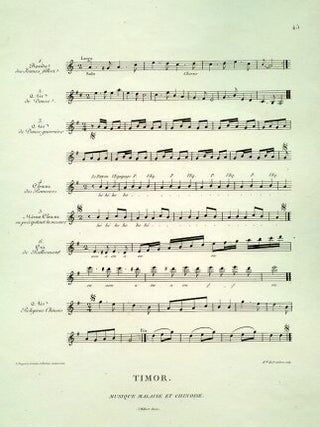 Stock ID #45263 Timor. Musique Malaise et Chinoise. ANTIQUE PRINT - MALAY AND CHINESE MUSIC