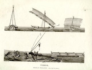 Stock ID #45267 Timor. Peche et Navigation. ANTIQUE PRINT - TIMOR