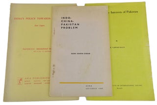 Stock ID #48215 Three Pamphlets on Pakistan's Relationship with India. PAKISTAN, INDIA