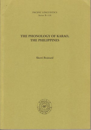 Stock ID #49670 The Phonology of Karao, The Philippines. SHERRI BRAINARD