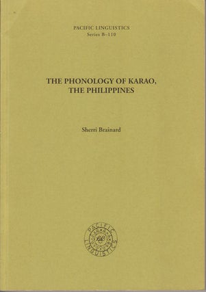 Stock ID #49670 The Phonology of Karao, The Philippines. SHERRI BRAINARD