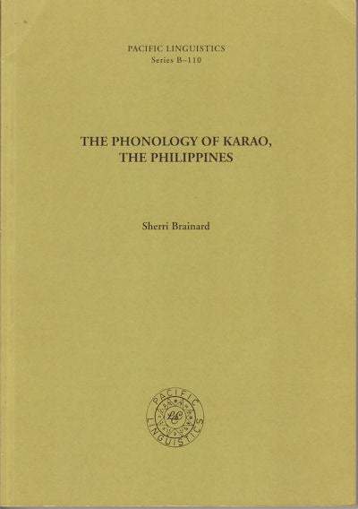 Stock ID #49670 The Phonology of Karao, The Philippines. SHERRI BRAINARD.