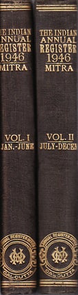 Stock ID #51401 The Indian Annual Register. January - December 1946. An Annual Digest of Public...