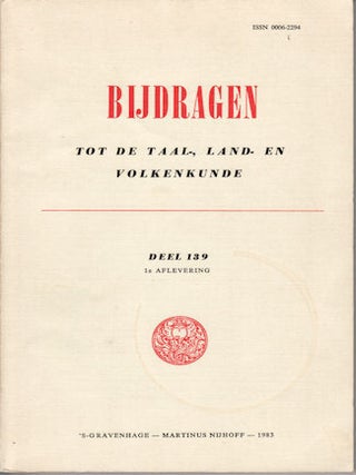 Stock ID #52175 Bijdragen Tot De Taal-, Land-en Volkenkunde Uitgegeven Door Het Koninklijk...