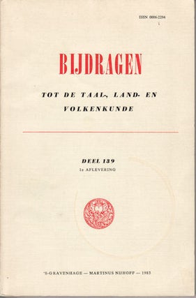 Stock ID #52175 Bijdragen Tot De Taal-, Land-en Volkenkunde Uitgegeven Door Het Koninklijk...