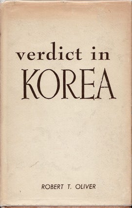 Stock ID #54524 Verdict in Korea. ROBERT T. OLIVER