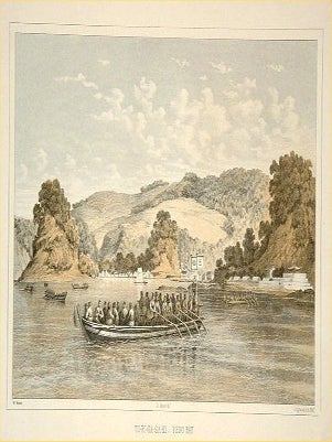 Stock ID #55129 To-ri-ga-sa-ki, Yedo Bay. JAPAN - ANTIQUE PRINT YEDO BAY, WILHELM HEINE, P. S....