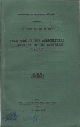 Stock ID #56896 Year Book of the Agricultural Department in the Southern Division. DEPARTMENT OF...