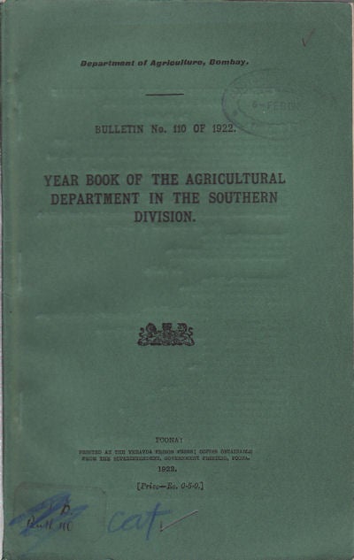Stock ID #56896 Year Book of the Agricultural Department in the Southern Division. DEPARTMENT OF AGRICULTURE.
