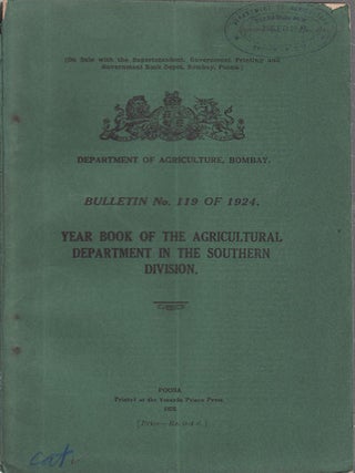 Stock ID #56914 Year Book of the Agricultural Department in the Southern Division. DEPARTMENT OF...