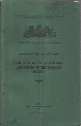 Stock ID #56914 Year Book of the Agricultural Department in the Southern Division. DEPARTMENT OF...