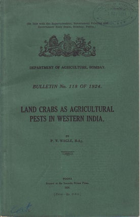 Stock ID #56915 Land Crabs as Agricultural pests in Western India. P. V. WAGLE
