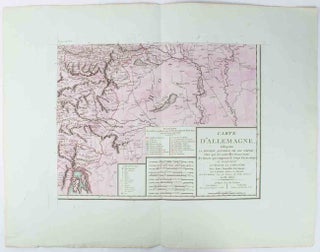 Stock ID #57072 Carte D'Allemagne, Indiquant La Division Actuelle de cet Empire; Ainsi que...