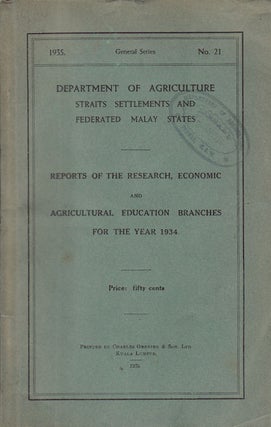 Stock ID #57192 Reports of the Research, Economic and Agricultural Education Branches for the...