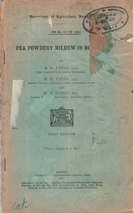 Stock ID #57203 Pea Powdery Mildew in Bombay. B. N. UPPAL, AND M. N. KAMAT, M. K. PATEL