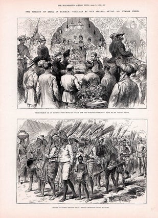 Stock ID #59051 The Viceroy Of India In Burmah: Sketches By Our Special Artist, Mr Melton Prior....