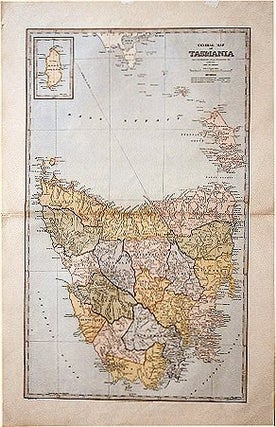 Stock ID #61874 General Map of Tasmania. THE PICTURESQUE ATLAS PUBLISHING COMPANY