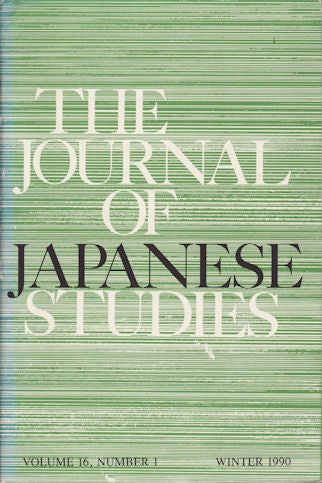 Stock ID #62266 The Journal of Japanese Studies. SUSAN B. HANLEY.
