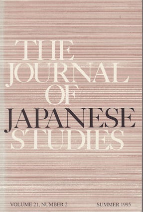 Stock ID #62267 The Journal of Japanese Studies. SUSAN B. HANLEY