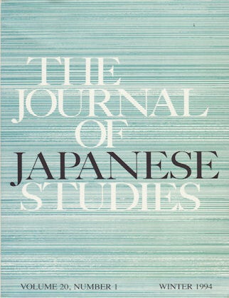 Stock ID #62269 The Journal of Japanese Studies. SUSAN B. HANLEY.