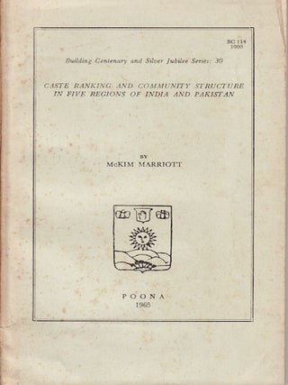 Stock ID #63172 Caste Ranking and Community Structure in Five Regions of India and Pakistan....