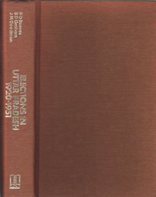 Stock ID #63178 A Handbook to Elections in Uttar Pradesh 1920-1951. P. D. REEVES, B. D. GRAHAM...