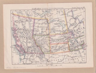Stock ID #63900 Canada (North West Provinces). CANADIAN PRAIRIES - MAP, BARTHOLOMEW