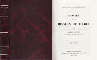 Stock ID #64540 Histoire de la Mission du Thibet. ADRIEN LAUNAY