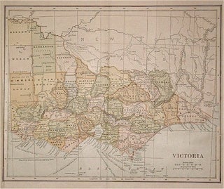 Stock ID #65453 Victoria. SMALL COLOUR MAP OF VICTORIA