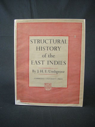 Stock ID #70258 Structural History of the East Indies. J. H. F. UMBGROVE