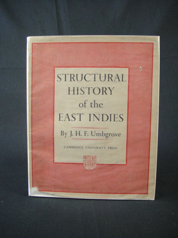Stock ID #70258 Structural History of the East Indies. J. H. F. UMBGROVE.