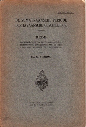Stock ID #74423 De Sumatraansche Periode der Javaansche Geschiedenis. N. J KROM