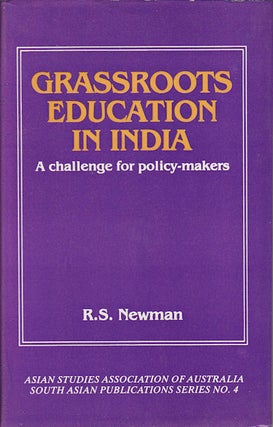 Stock ID #76555 Grassroots Education in India. A Challenge for Policy-Makers. R. S NEWMAN