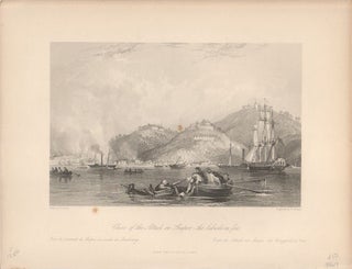 Stock ID #76619 Close of the Attack on Shapoo,- the Suburbs on Fire. [China Antique Print]....