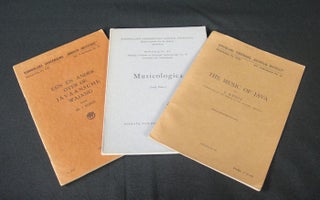 Stock ID #90687 Collection of 3 Performing Arts Related Booklets: The Music of Java;...
