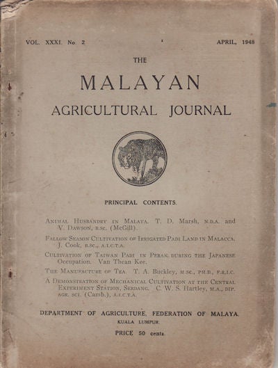 Stock ID #90950 The Malayan Agricultural Journal. April, 1948. MALAYAN AGRICULTURE.